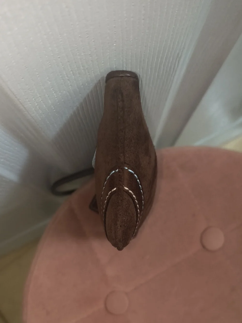 Vintage Coach Brown Suede Wristlet - Picture 5 of 7